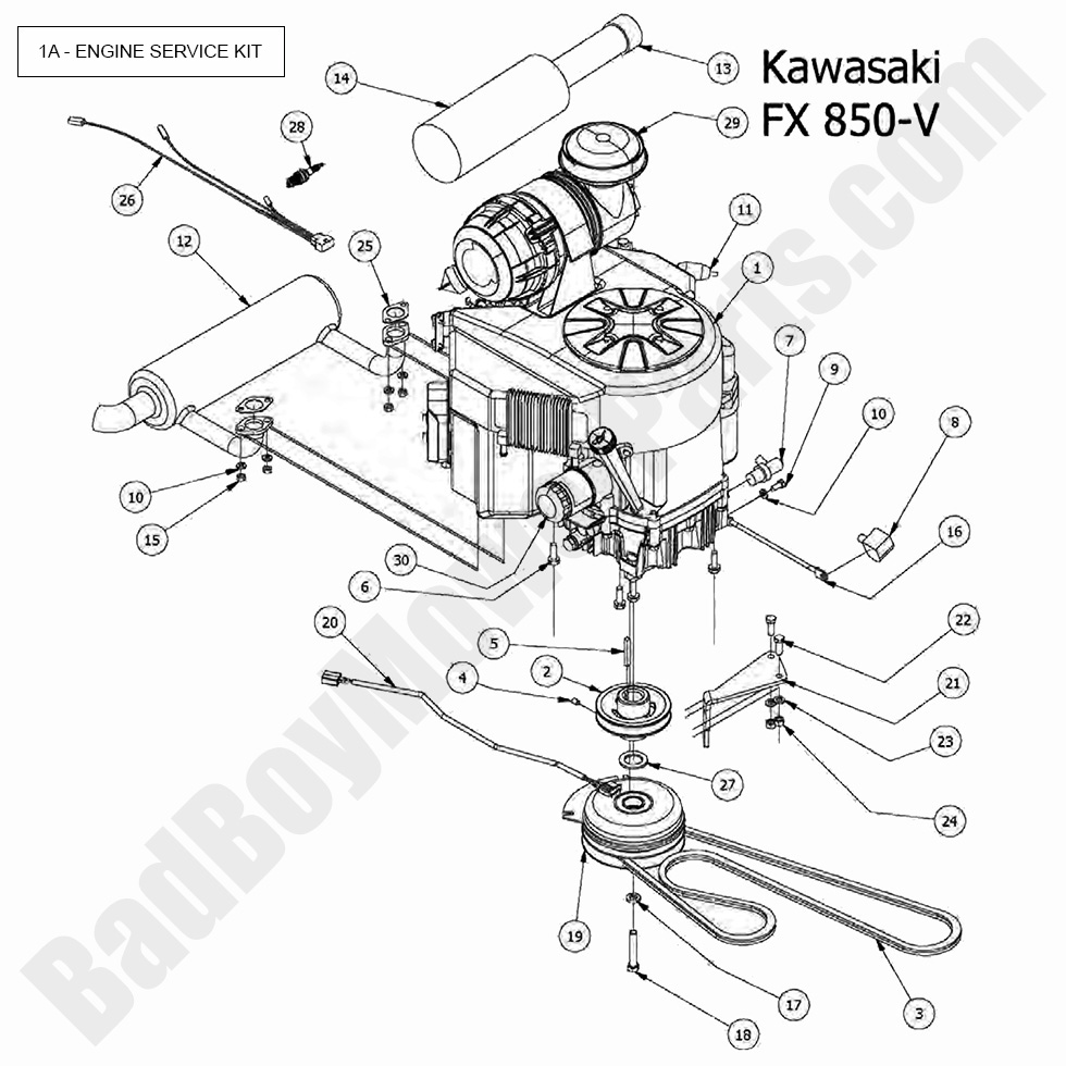 2017 Outlaw XP Engine - Kawasaki FX850V